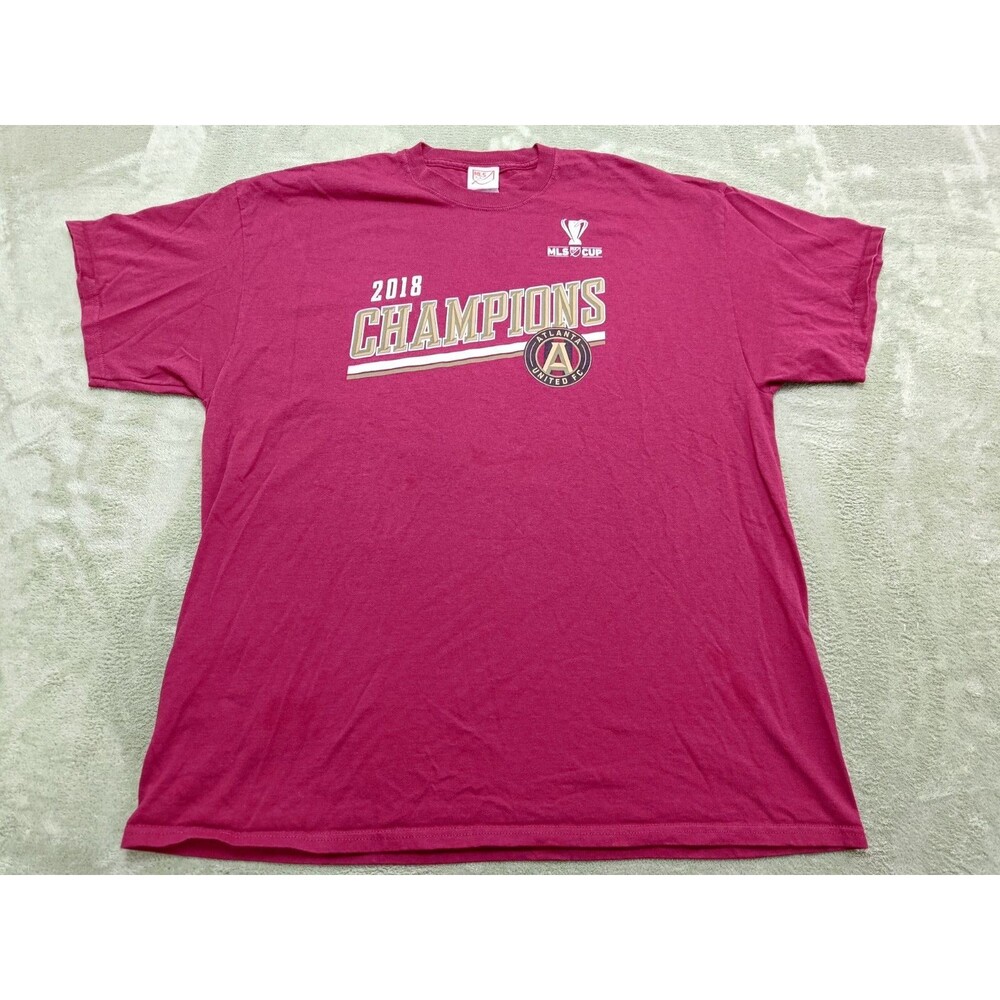 Atlanta Champions Shirt 2018  Red  Men 2XL MLS Soccer Red Graphic Logo